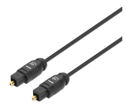 356077 Cable de audio digital óptico Toslink - M-M, Longitud 2m, contactos dorados, Color negro. 356077 Cable de audio digital óptico Toslink - M-M, Longitud 2m, contactos dorados, Color negro.